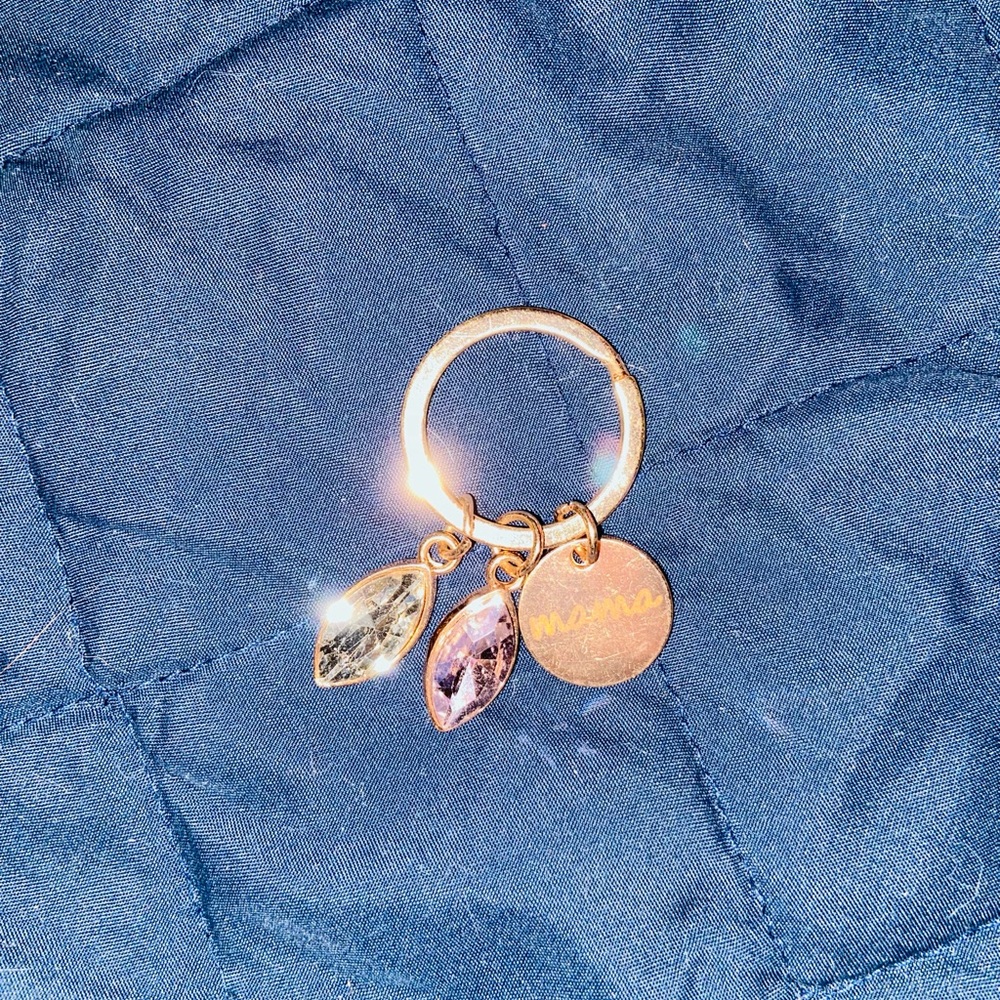 Gold and Purple Charm Ring
